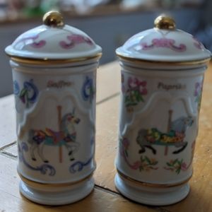 Saffron and Paprika Lenox spice containers will take best offer